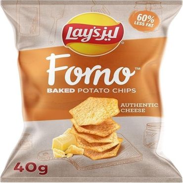 Lays Forno 40Gm, Cheese, 21 Pieces Per Carton
